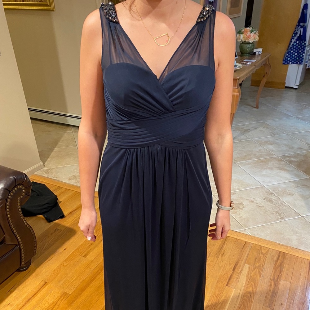 Adrianna Papell Navy blue gown